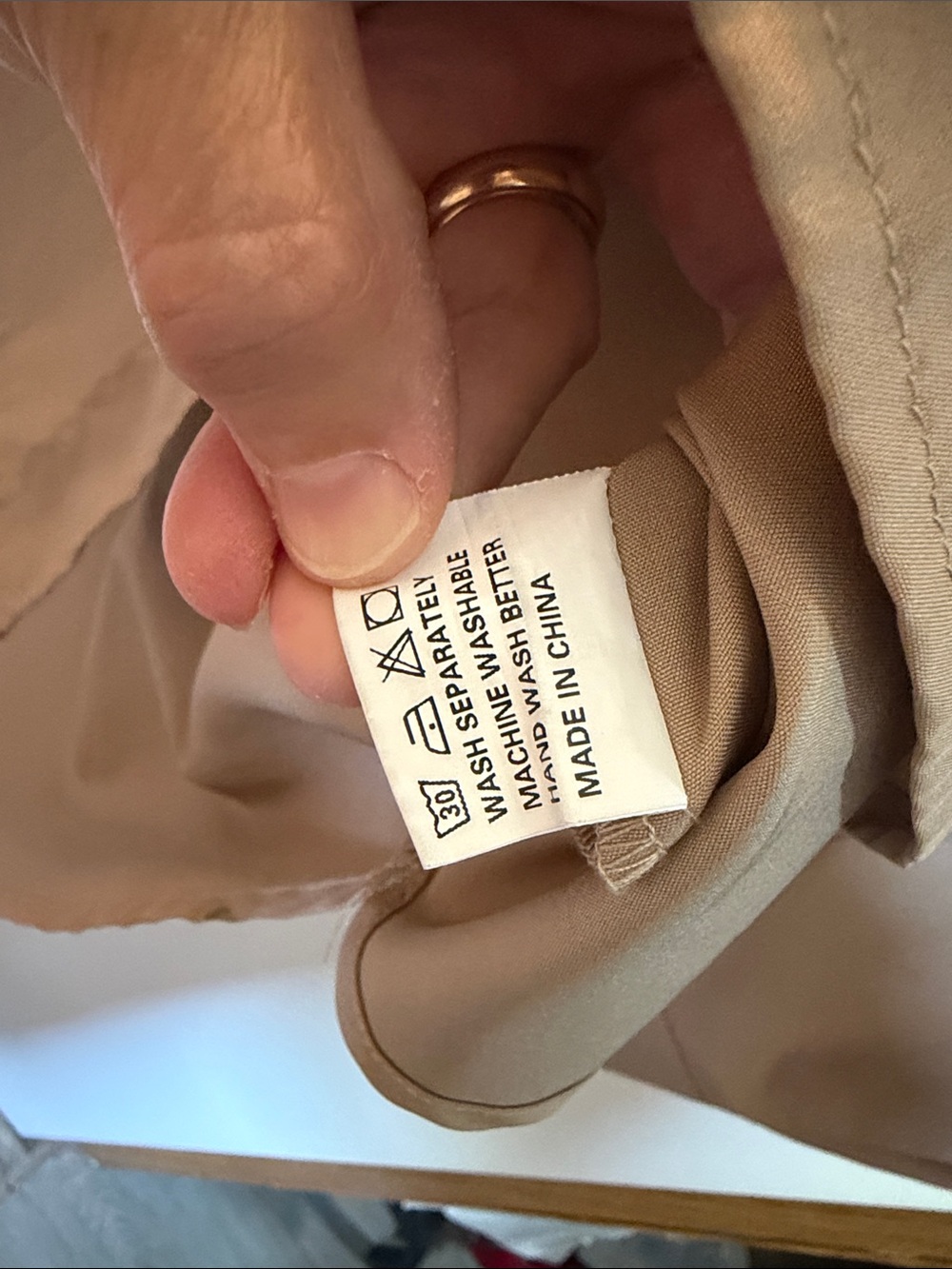 SHEIN Beige Oversized Button-Down Shirt - Picture 3 of 4